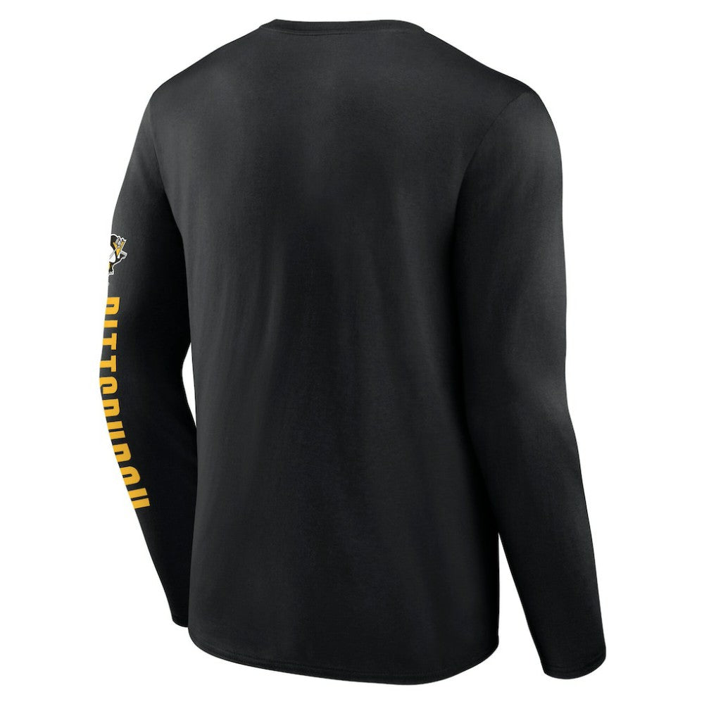 Pittsburgh Penguins Fanatics Headline Long Sleeve T-Shirt - Black - NHL 202688625