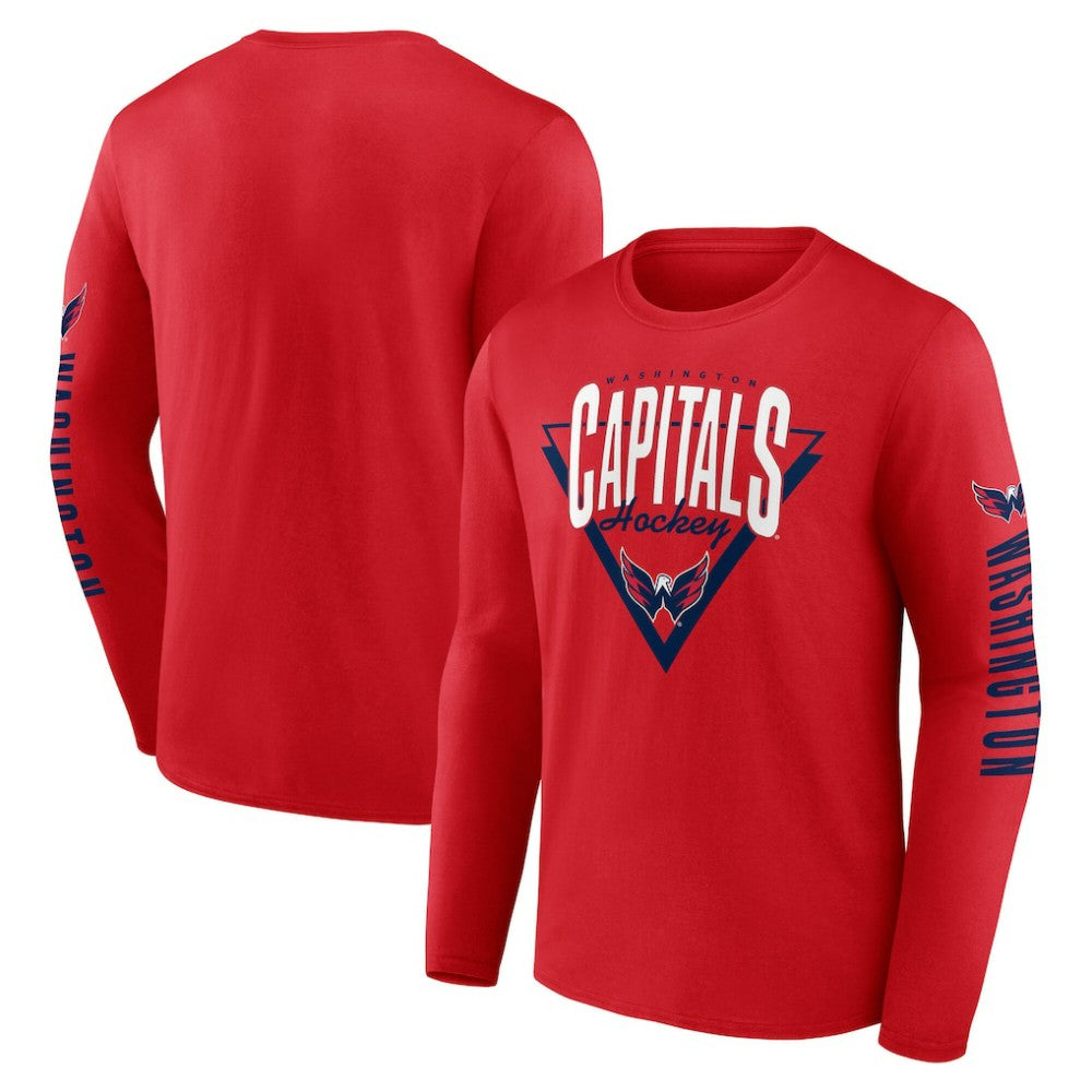 Washington Capitals Fanatics Headline Long Sleeve T-Shirt - Red - NHL 202688633