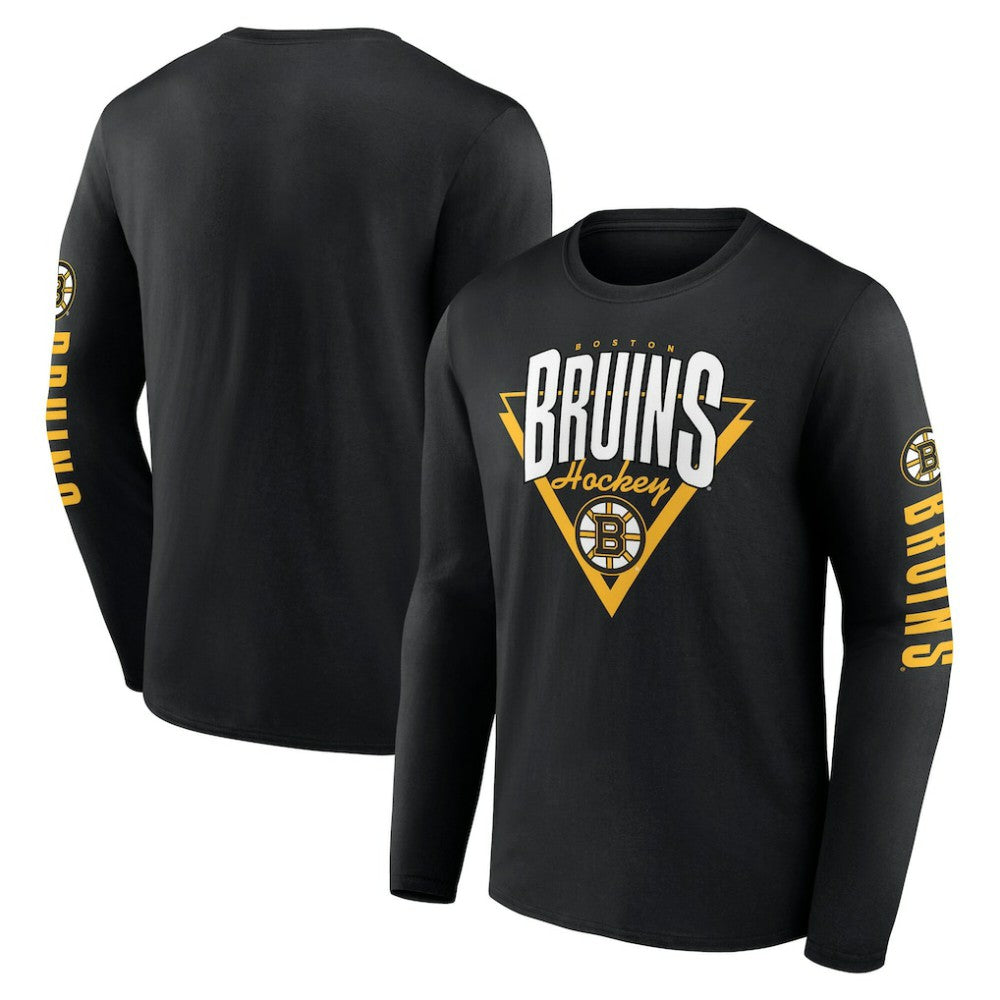 Boston Bruins Fanatics Headline Long Sleeve T-Shirt - Black - NHL 202688636