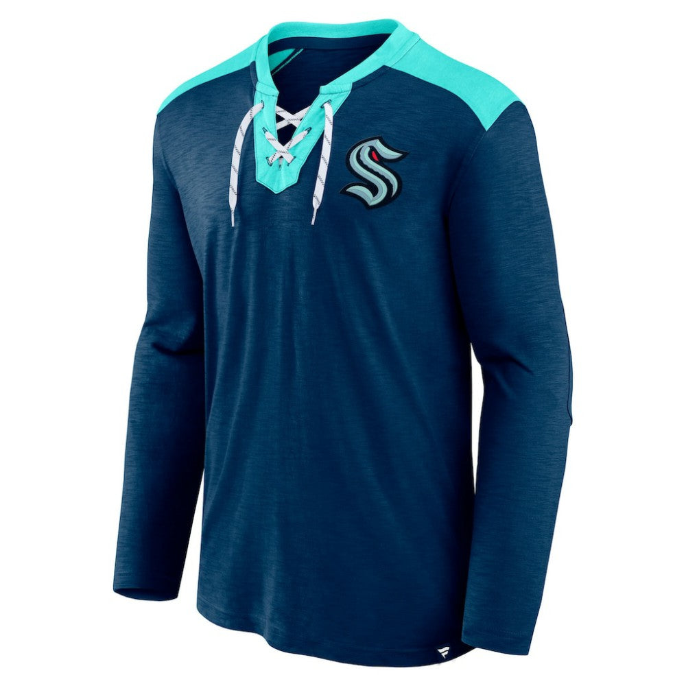 Seattle Kraken Fanatics Iconic Exclusive Long Sleeve T-Shirt - Deep Sea Blue - NHL 202688638