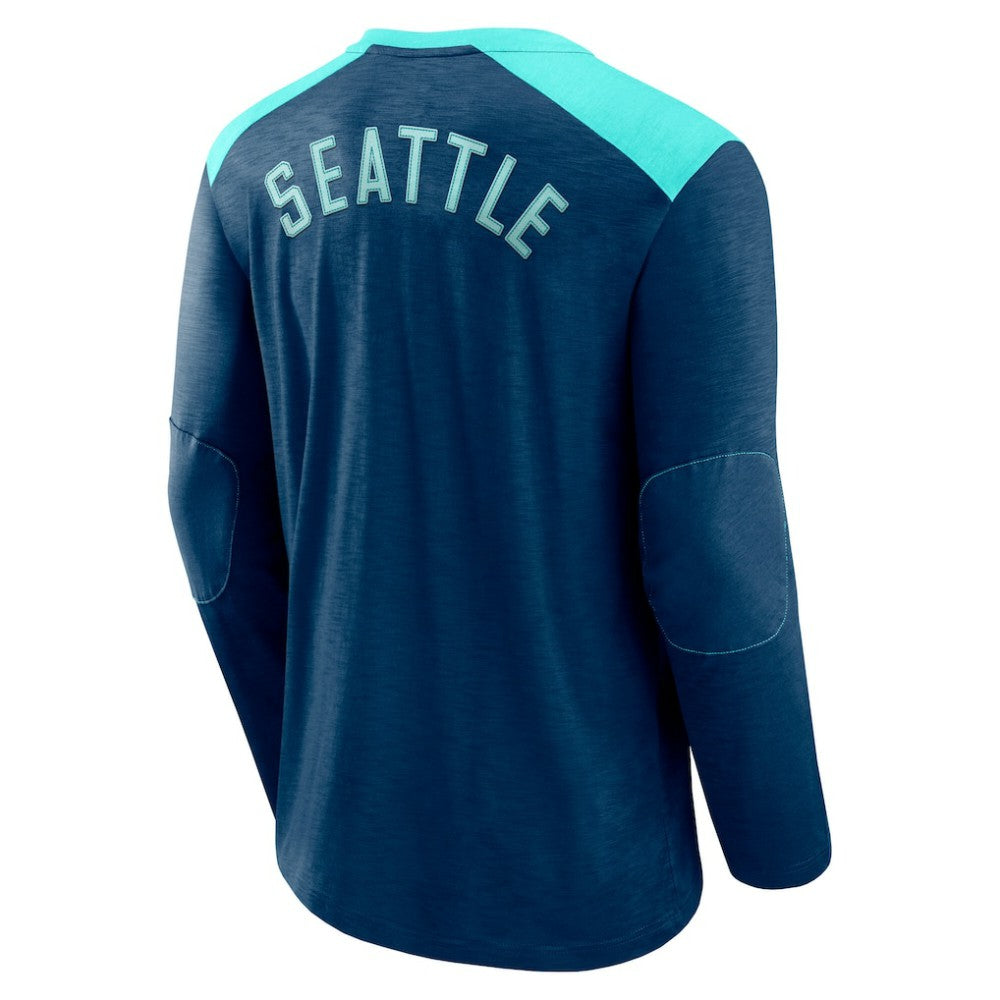 Seattle Kraken Fanatics Iconic Exclusive Long Sleeve T-Shirt - Deep Sea Blue - NHL 202688638