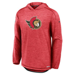 Ottawa Senators Fanatics Authentic Pro Rink Pullover Hoodie - Heather Red - NHL 202689075