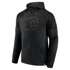 Calgary Flames Fanatics Black Ice Defender Raglan Pullover Hoodie - NHL 202689248