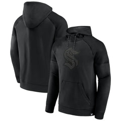Seattle Kraken Fanatics Black Ice Defender Raglan Pullover Hoodie - NHL 202689251