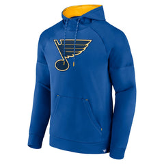 St. Louis Blues Fanatics Iconic Defender Raglan Pullover Hoodie - Royal - NHL 202689258