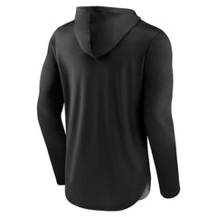 Seattle Kraken Fanatics Iconic Defender Pullover Hoodie - Black/Heather Charcoal - NHL 202689274