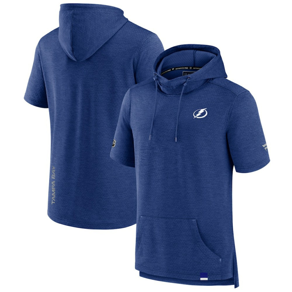 Tampa Bay Lightning Fanatics Authentic Pro Pullover Hoodie - Heather Blue - NHL 202689291