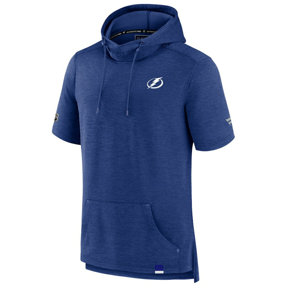 Tampa Bay Lightning Fanatics Authentic Pro Pullover Hoodie - Heather Blue - NHL 202689291