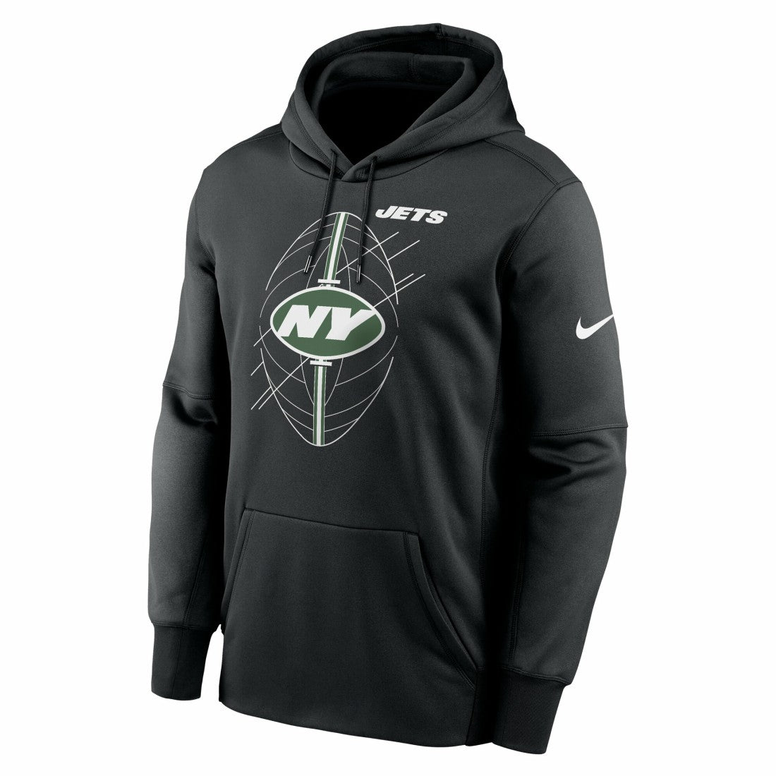Nike New York Jets Performance Fleece Pullover Hoodie Black