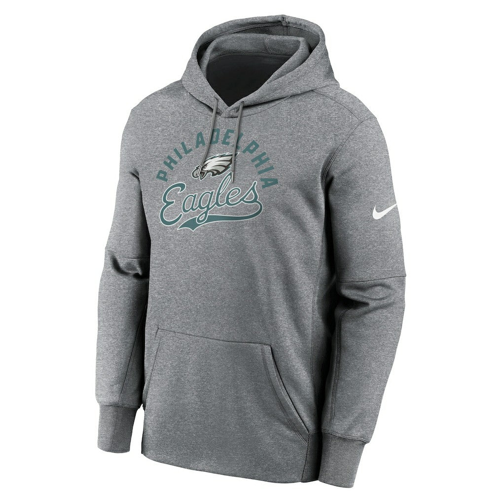 Nike Philadelphia Eagles Performance Fleece Pullover Hoodie Heather Gray