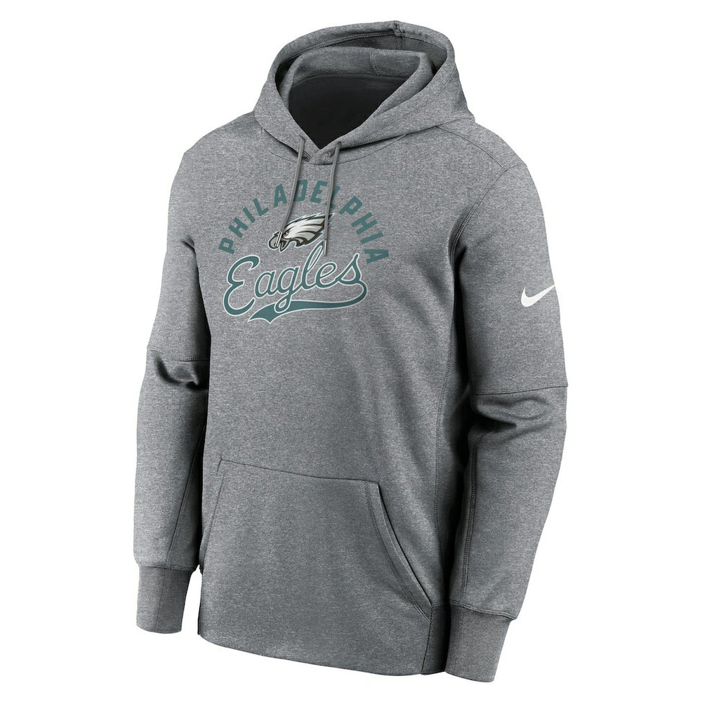 Nike Philadelphia Eagles Performance Fleece Pullover Hoodie Heather Gray