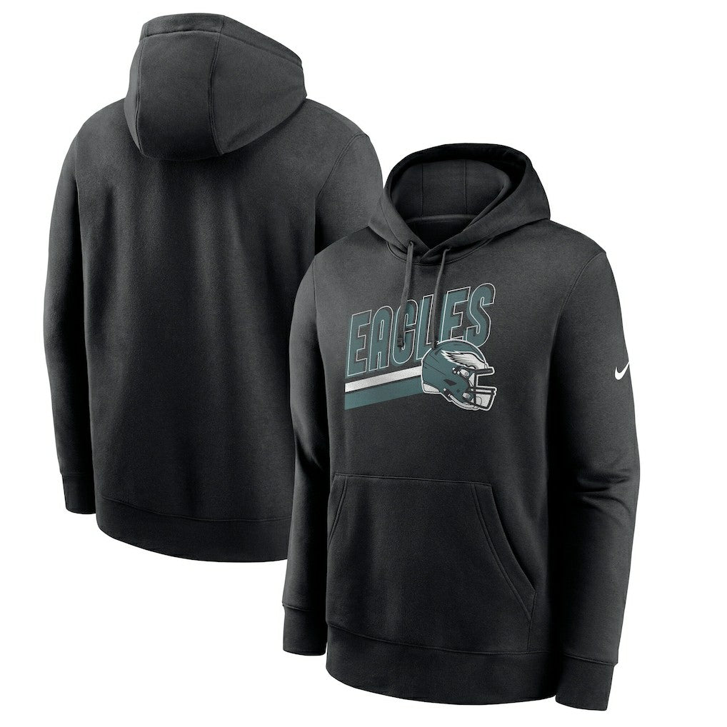 Nike Philadelphia Eagles Club Fleece Pullover Hoodie Black