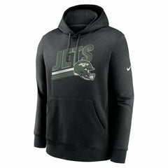Nike New York Jets Club Fleece Pullover Hoodie Black