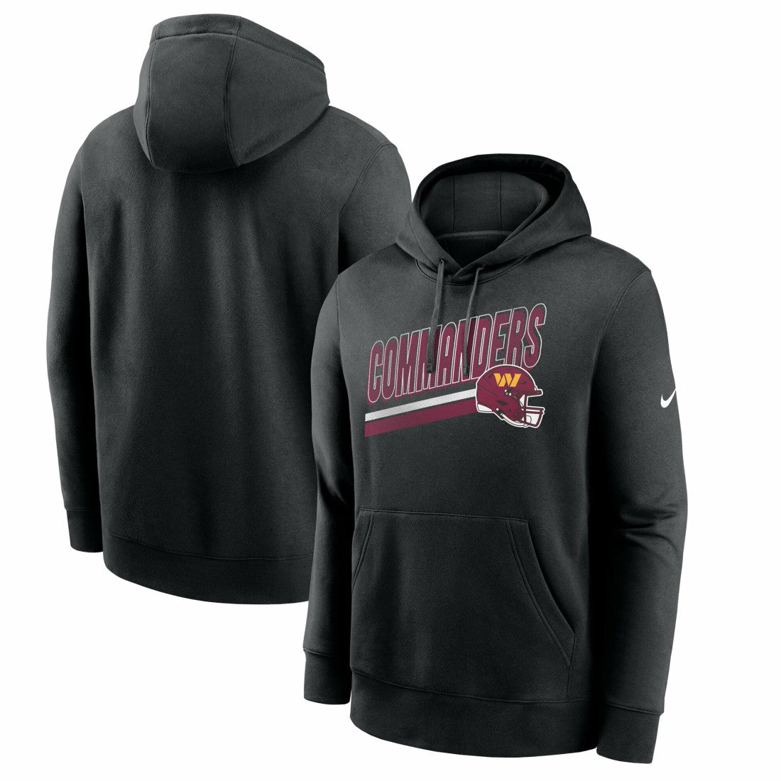 Nike Washington Commanders Club Fleece Pullover Hoodie Black