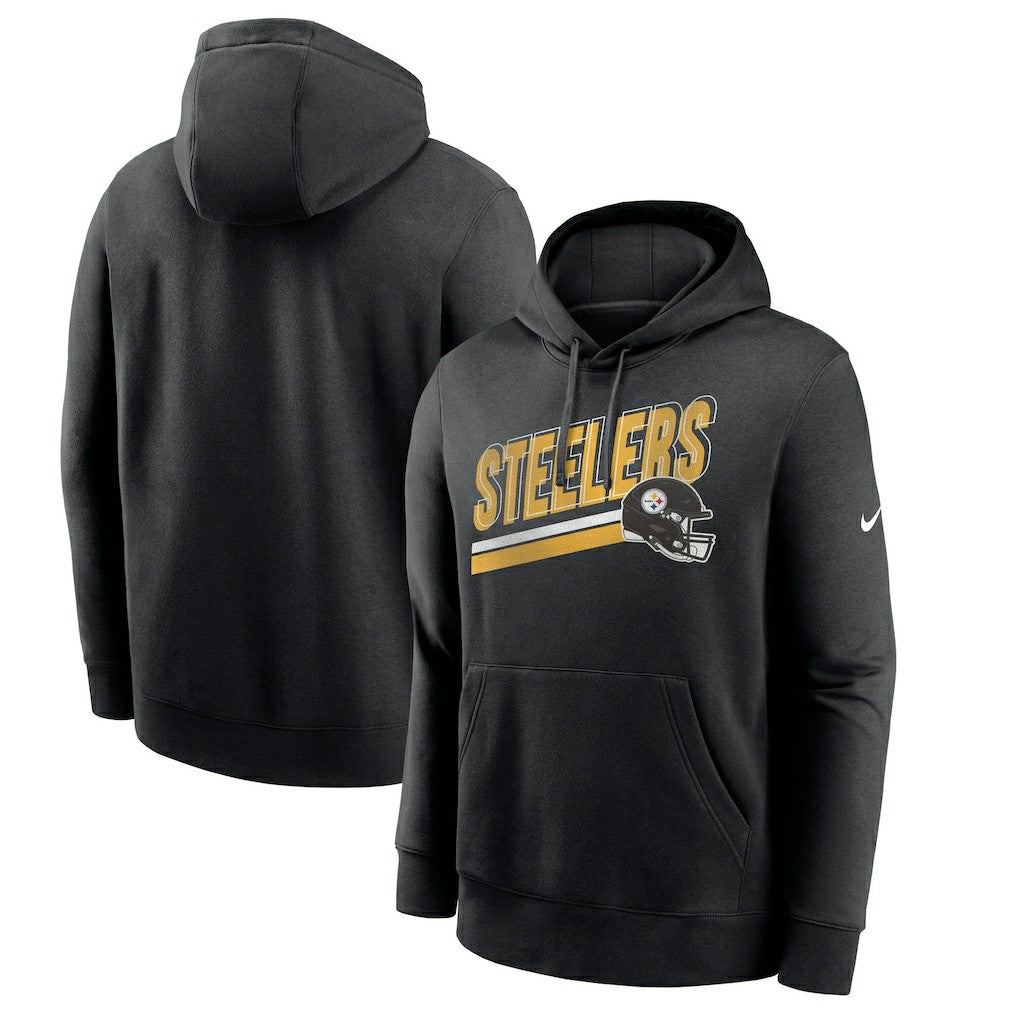 Nike Pittsburgh Steelers Club Fleece Pullover Hoodie Black