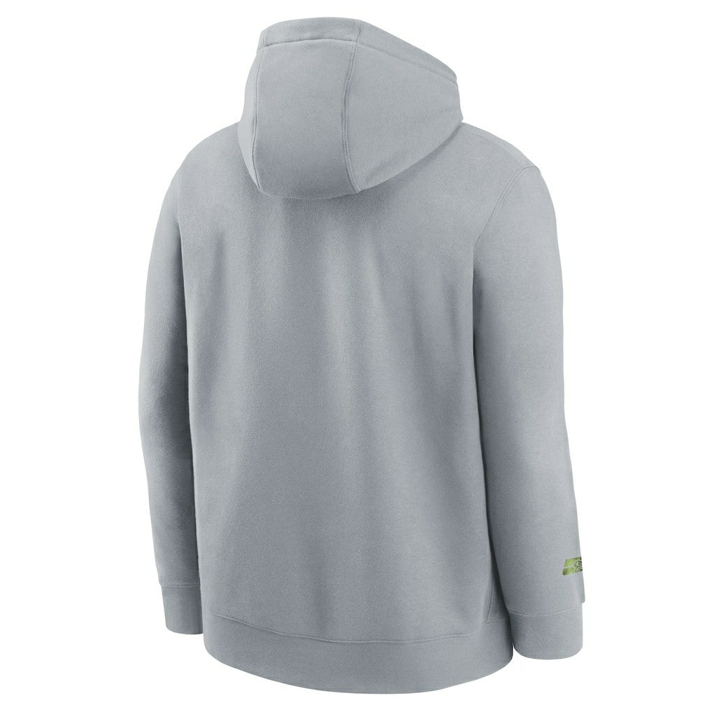 Nike Seattle Seahawks Youth 2025 Rivalries Collection Club Hoodie Wolf Gray