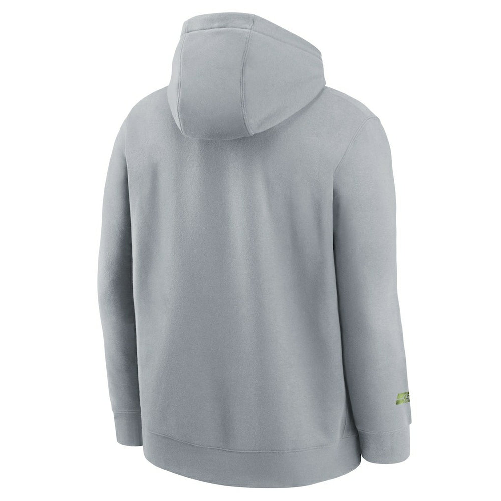 Nike Seattle Seahawks Youth 2025 Rivalries Collection Club Hoodie Wolf Gray