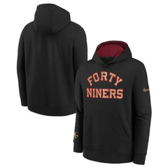 Nike San Francisco 49ers Youth 2025 Rivalries Collection Club Hoodie Black