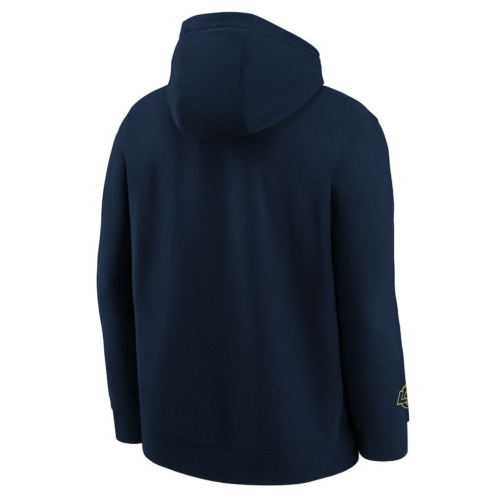 Nike Los Angeles Rams Youth 2025 Rivalries Collection Club Hoodie Midnight Blue