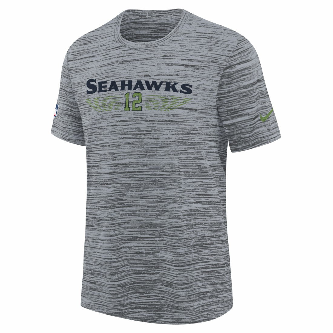 Nike Seattle Seahawks Youth 2025 Rivalries Collection Sideline Velocity Dri-FIT T-Shirt Wolf Gray