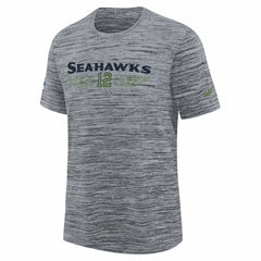 Nike Seattle Seahawks Youth 2025 Rivalries Collection Sideline Velocity Dri-FIT T-Shirt Wolf Gray