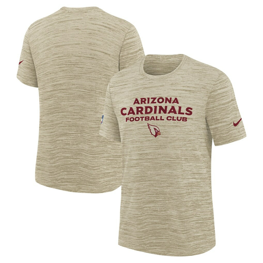 Nike Arizona Cardinals Youth 2025 Rivalries Collection Sideline Velocity Dri-FIT T-Shirt Natural