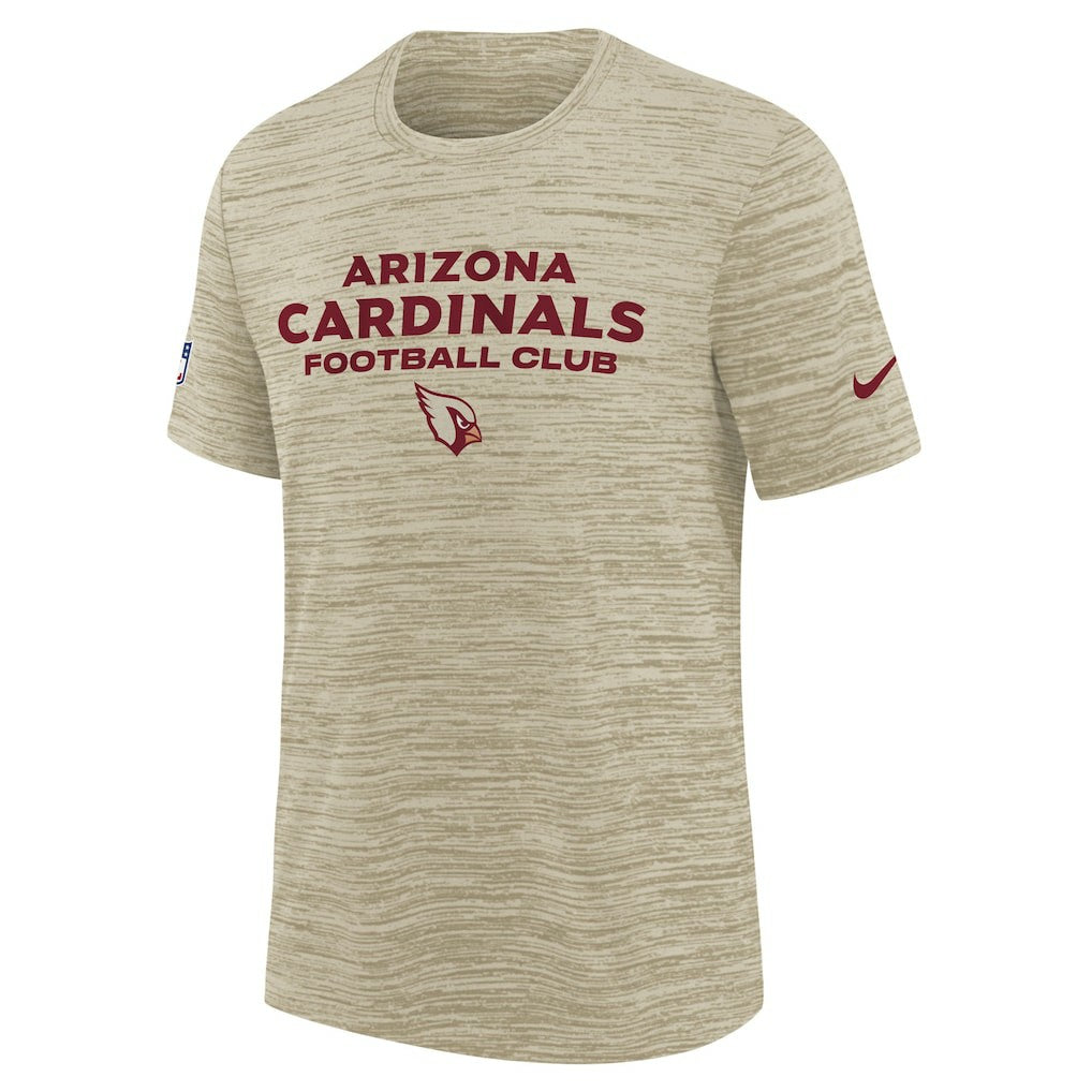 Nike Arizona Cardinals Youth 2025 Rivalries Collection Sideline Velocity Dri-FIT T-Shirt Natural