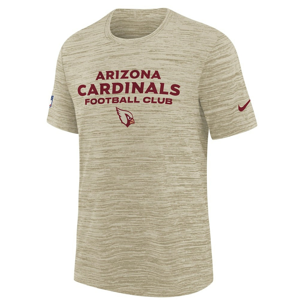 Nike Arizona Cardinals Youth 2025 Rivalries Collection Sideline Velocity Dri-FIT T-Shirt Natural