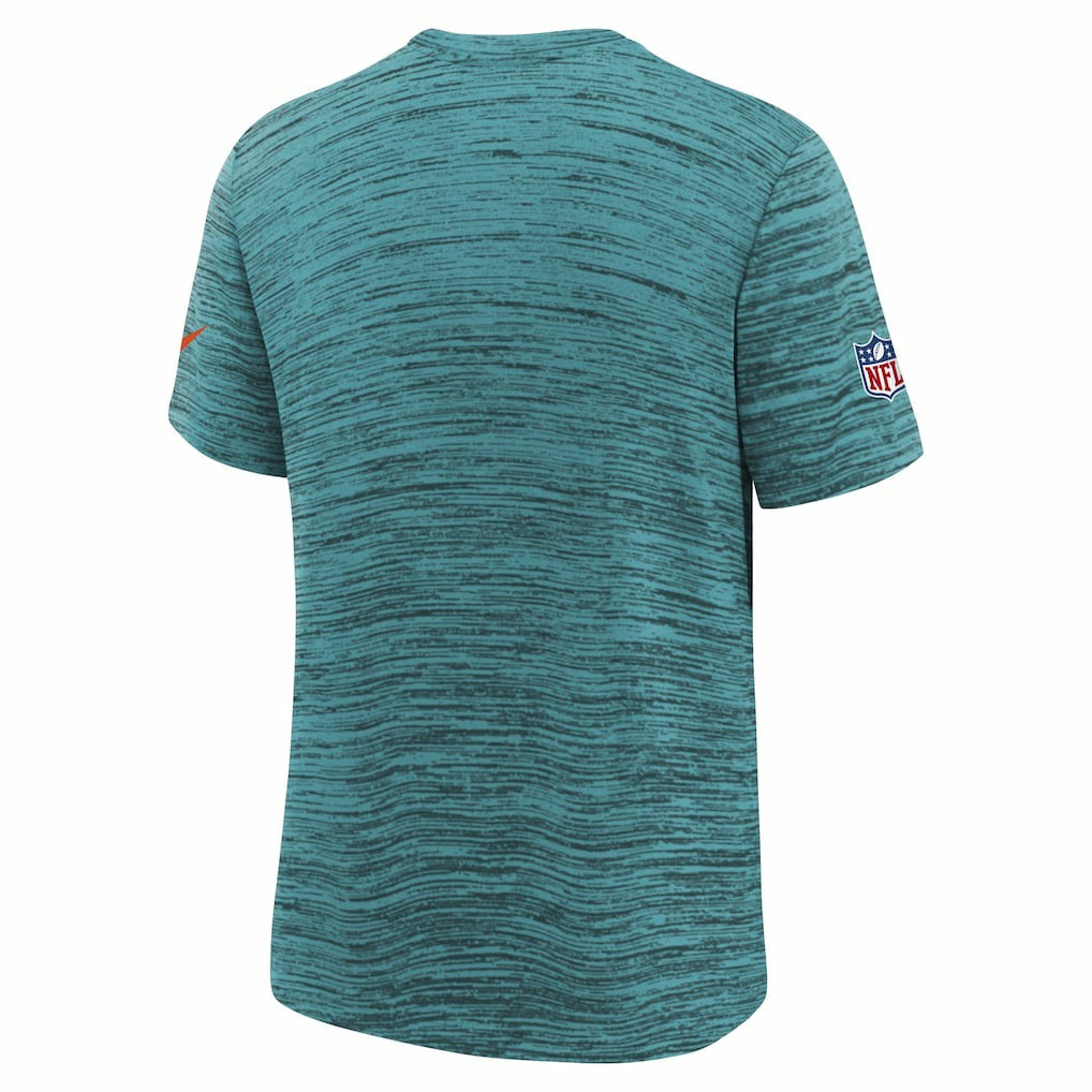 Nike Miami Dolphins Youth 2025 Rivalries Collection Sideline Velocity Dri-FIT T-Shirt Turbo Green
