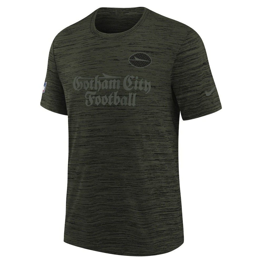 Nike New York Jets Youth 2025 Rivalries Collection Sideline Velocity Dri-FIT T-Shirt Gotham Green