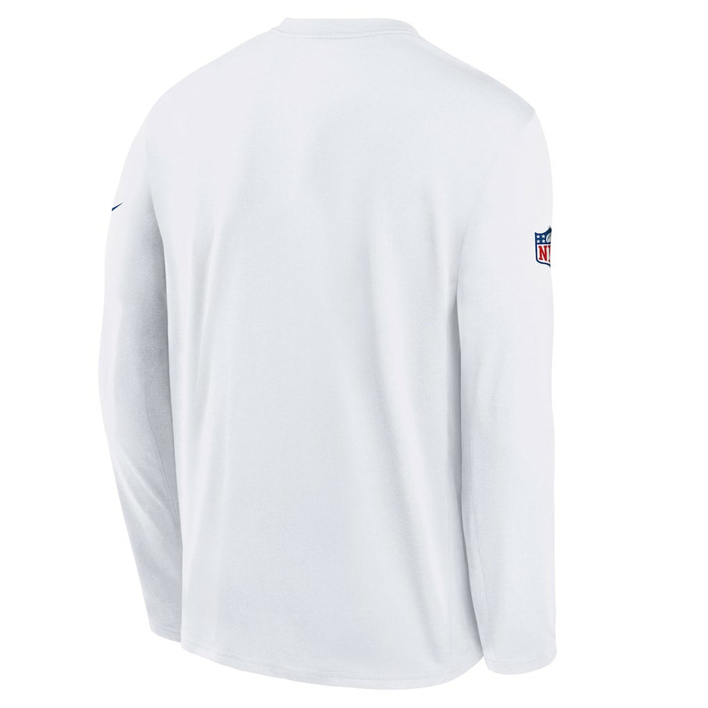 Nike Buffalo Bills Youth 2025 Rivalries Collection Sideline Legend Dri-FIT Long Sleeve T-Shirt White