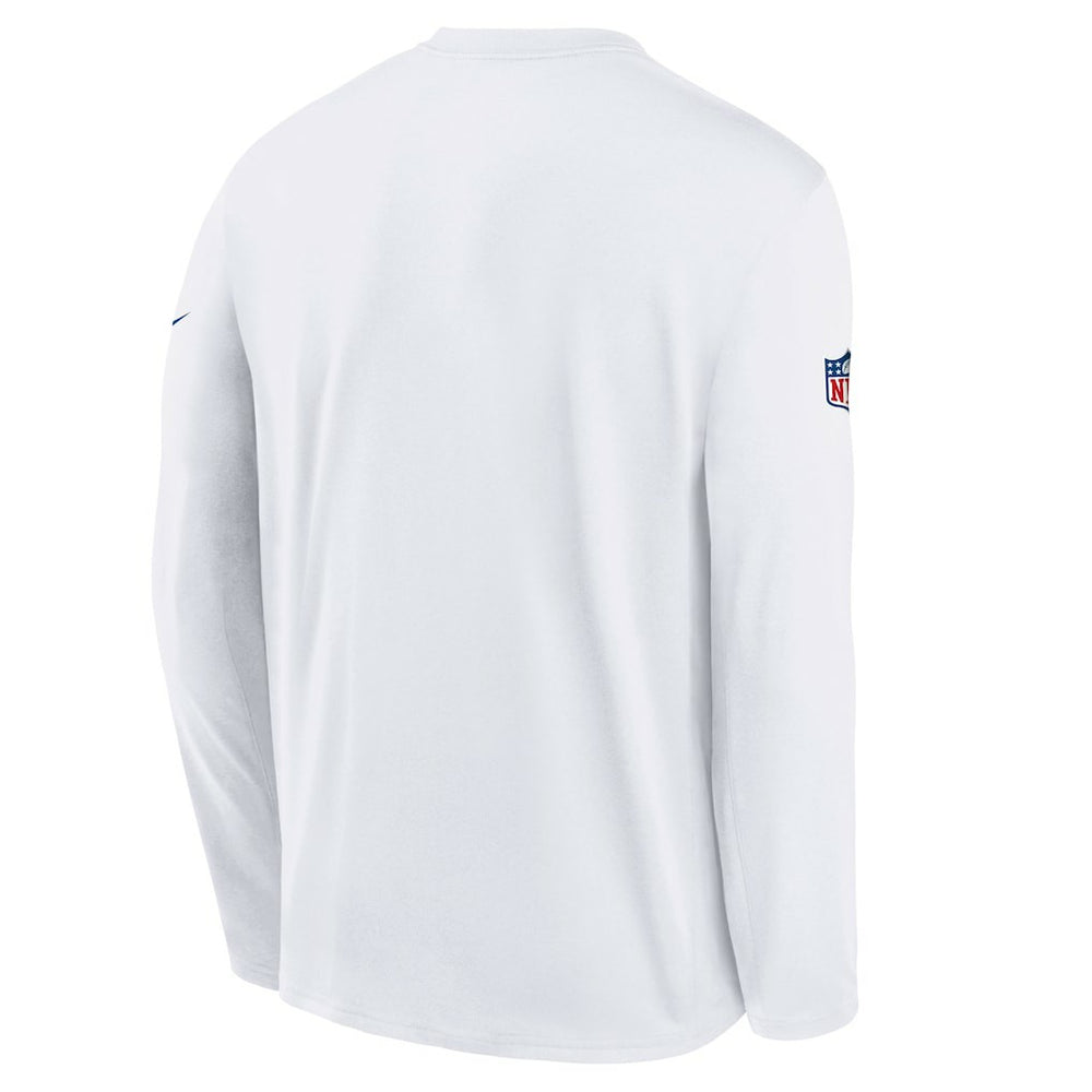 Nike Buffalo Bills Youth 2025 Rivalries Collection Sideline Legend Dri-FIT Long Sleeve T-Shirt White