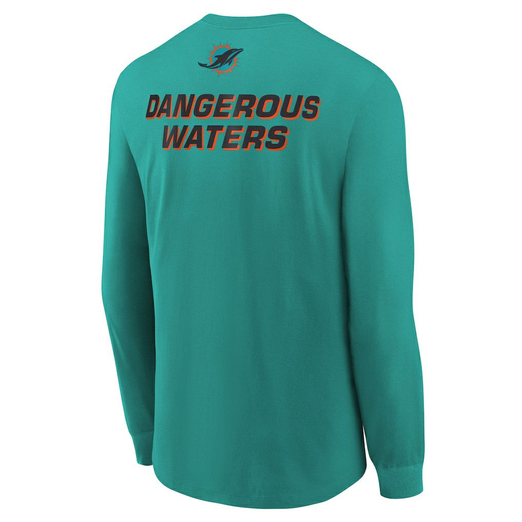 Nike Miami Dolphins Youth 2025 Rivalries Collection Long Sleeve T-Shirt Turbo Green