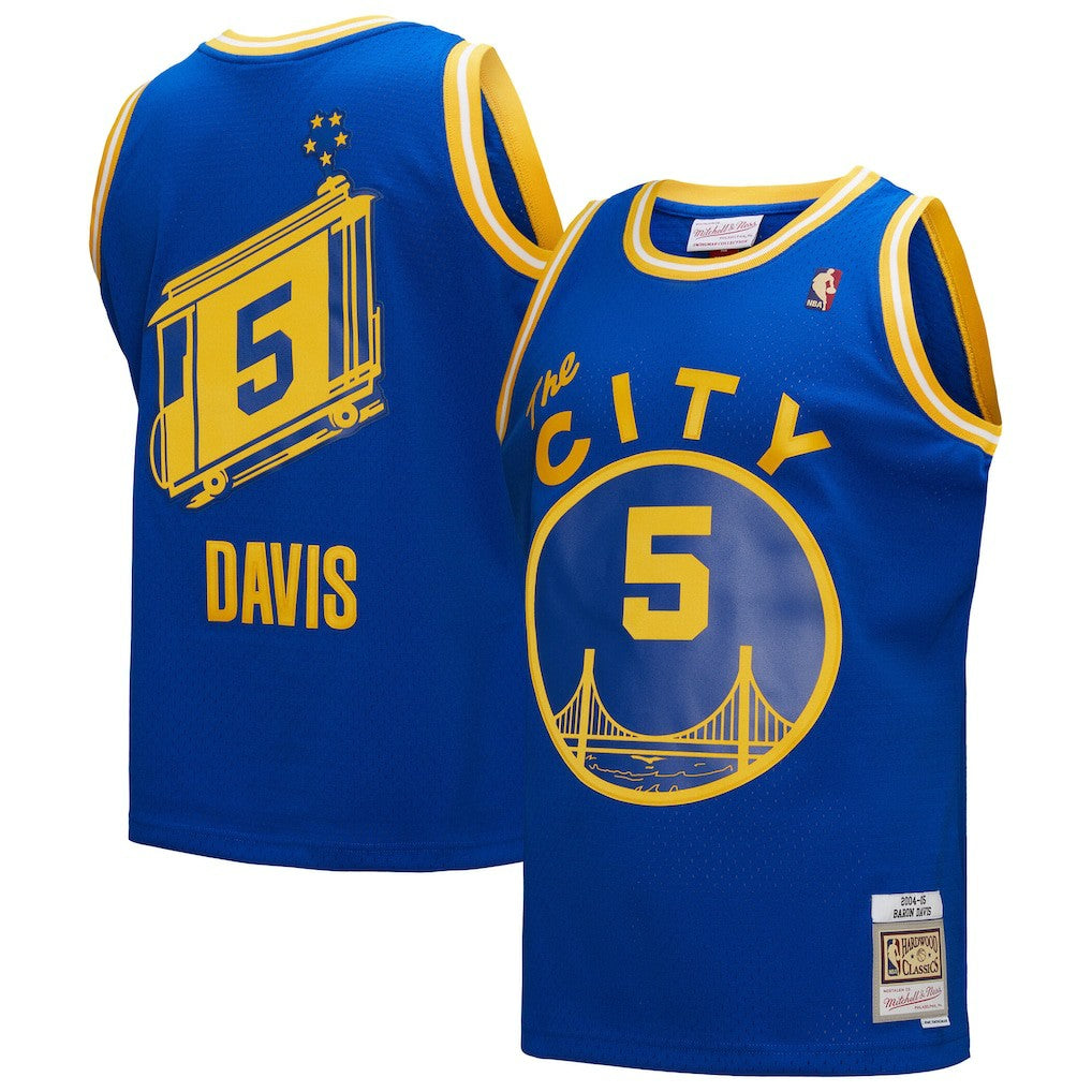 Baron Davis Golden State Warriors Hardwood Classics 2004/05 Swingman Jersey Royal | Mitchell & Ness US