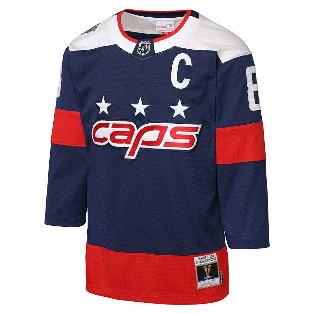 Alexander Ovechkin Washington Capitals Mitchell & Ness Youth 2018 NHL Stadium Series Power Play 2.0 Player Jersey - Navy - NHL 202689920