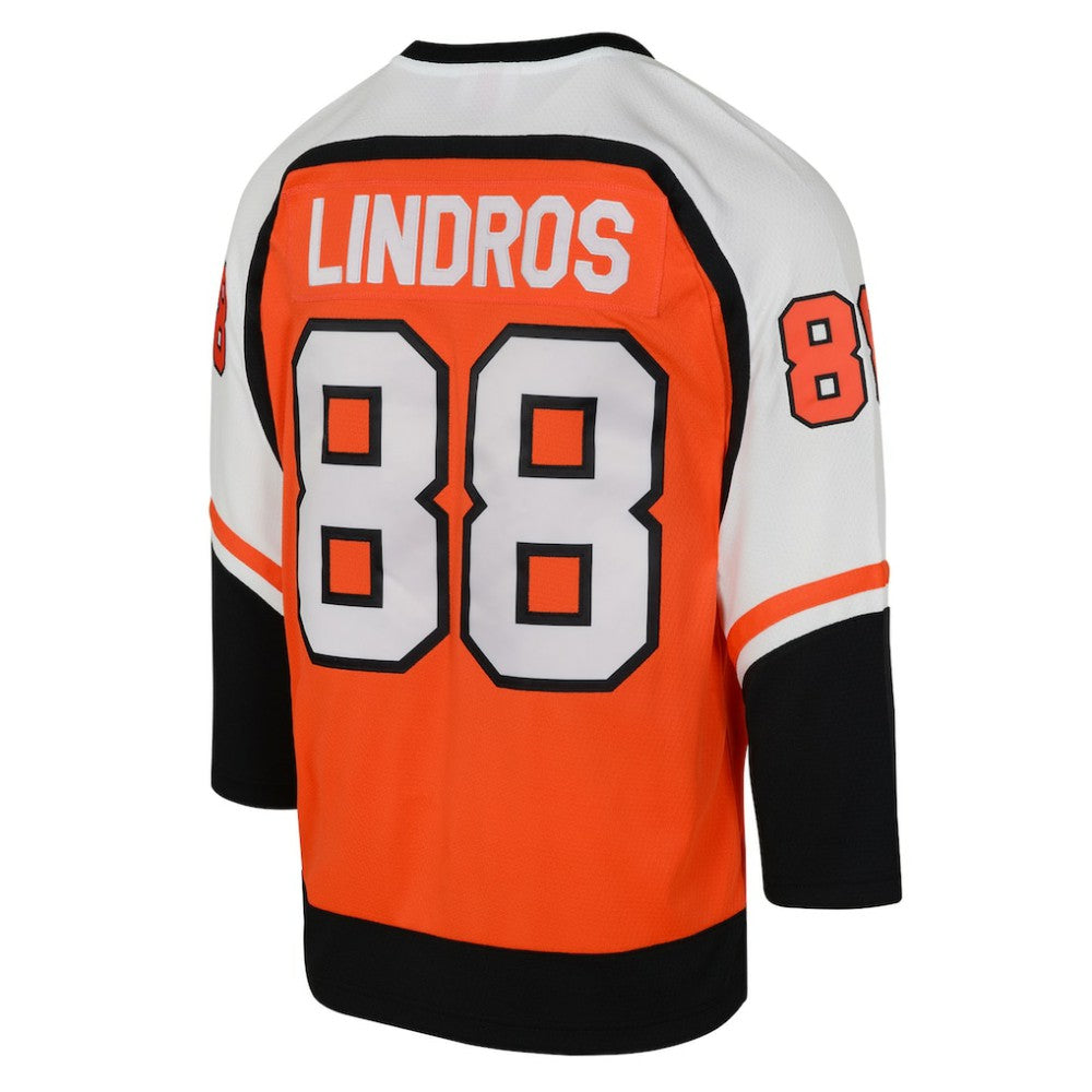 Eric Lindros Philadelphia Flyers Mitchell & Ness Youth 1996/97 Power Play 2.0 Player Jersey with Captain Patch - Orange - NHL 202689921