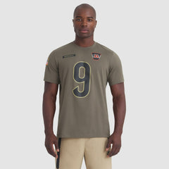 Nike Joe Burrow Cincinnati Bengals 2025 Salute to Service Name & Number T-Shirt Olive