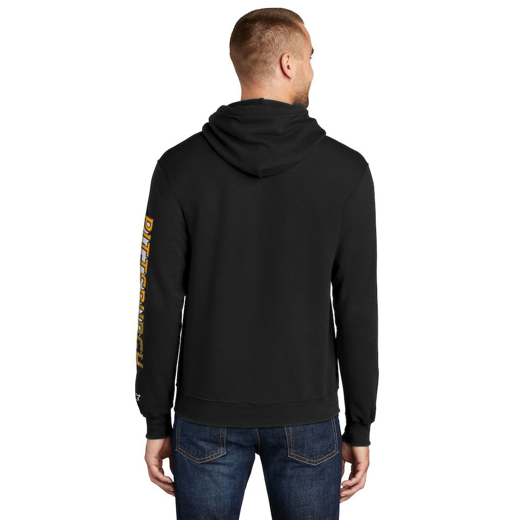 Pittsburgh Steelers Starter Wordmark Logo Pullover Hoodie Black
