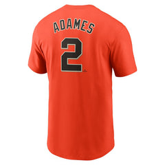 Willy Adames San Francisco Giants Nike Fuse Name & Number T-Shirt - Orange - Nike Lifestyle