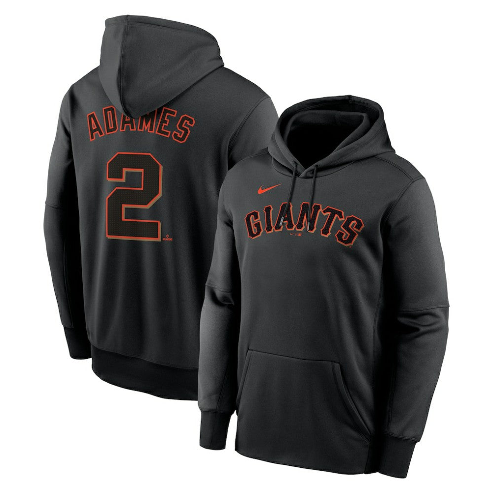 Willy Adames San Francisco Giants Nike Name & Number Performance Pullover Hoodie - Black - Nike Lifestyle