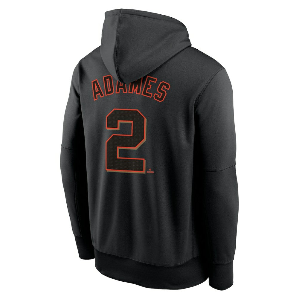 Willy Adames San Francisco Giants Nike Name & Number Performance Pullover Hoodie - Black - Nike Lifestyle