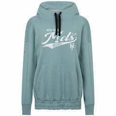 New York Mets Levelwear Women's Waterfall Glide Pullover Hoodie - Blue - MLB Sale