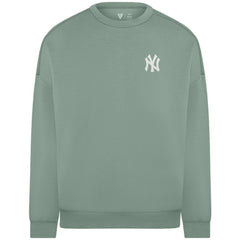 New York Yankees Levelwear Women's Luxe Signature Tri-Blend Pullover Sweatshirt - Sage Green - MLB Sale