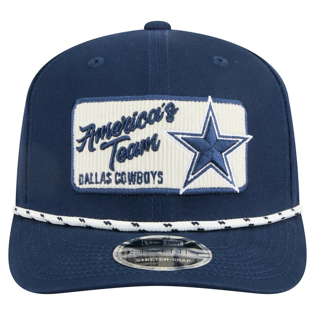 Dallas Cowboys New Era Chant 9SEVENTY Adjustable Hat Navy