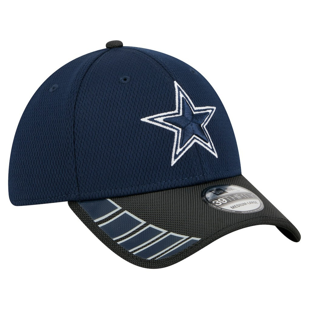 Dallas Cowboys New Era Visor Hit 39THIRTY Flex Hat Navy/Black