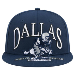 Dallas Cowboys New Era Throwback Oversized 59FIFTY Fitted Hat Navy