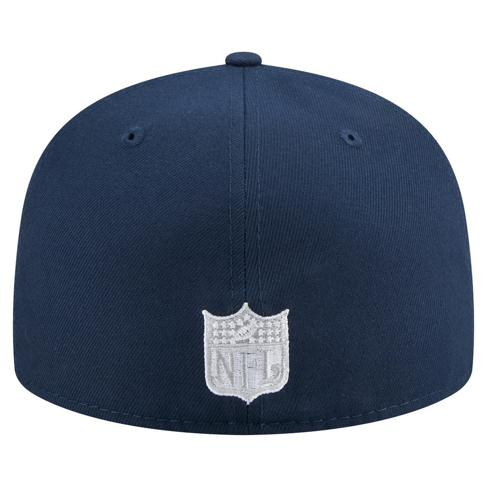 Dallas Cowboys New Era Throwback Oversized 59FIFTY Fitted Hat Navy