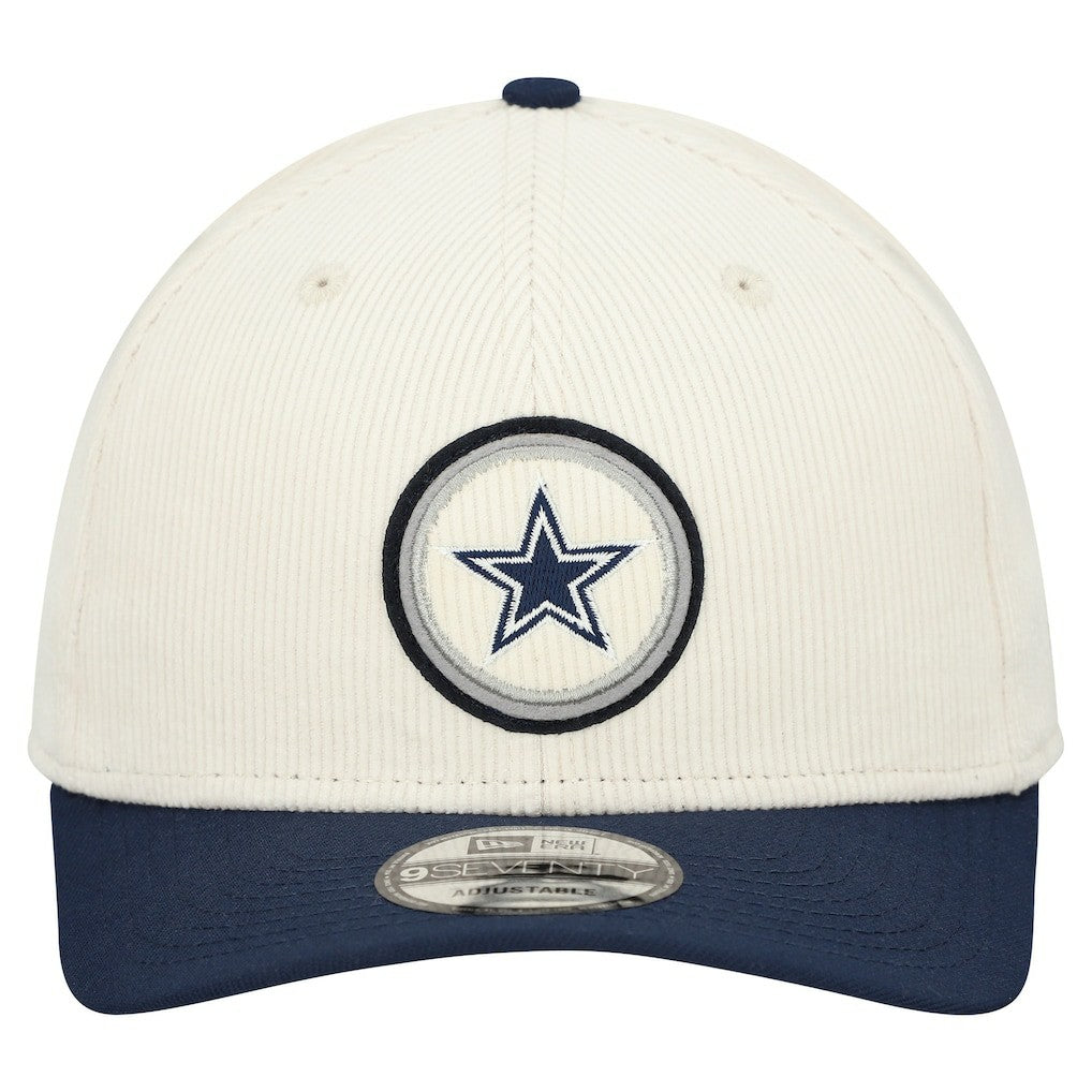 Dallas Cowboys New Era Loyal Corduroy 9SEVENTY Adjustable Hat Cream