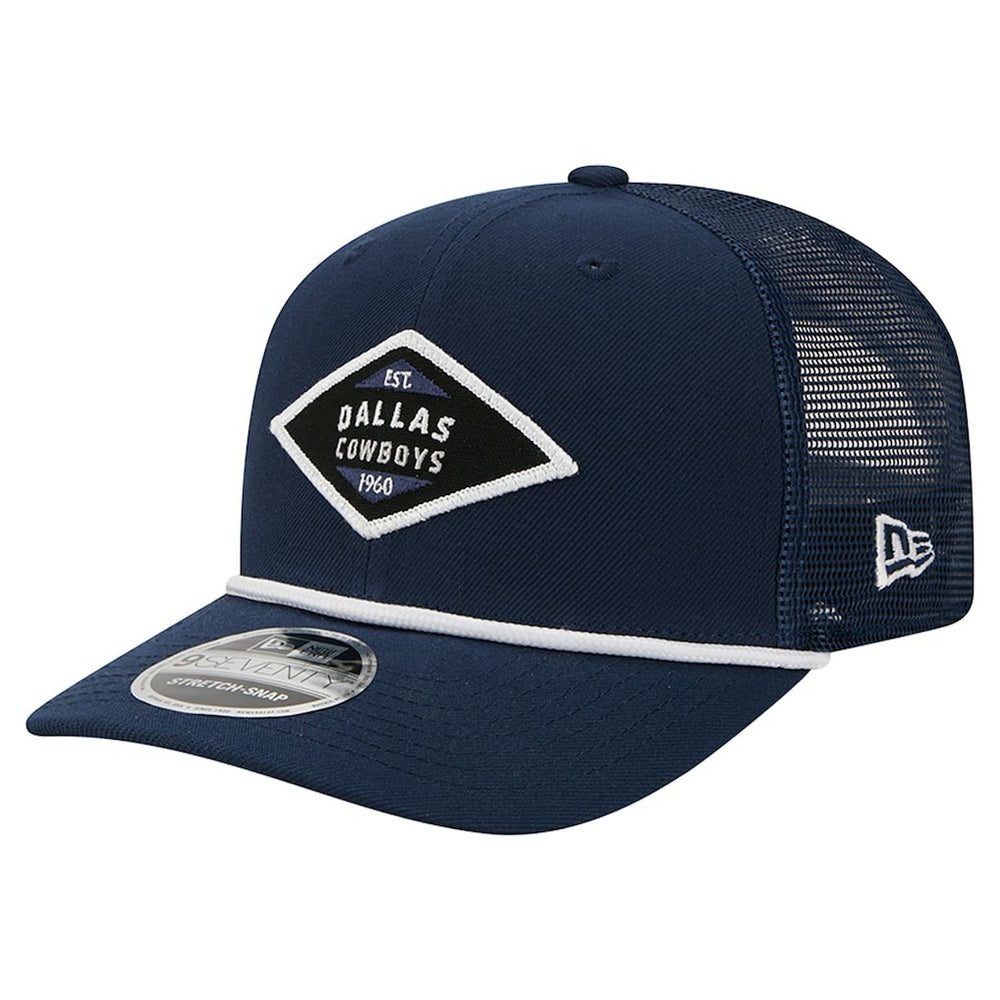 Dallas Cowboys New Era 9SEVENTY Team Rope Stretch-Snap Hat Navy