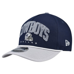Dallas Cowboys New Era Arch 9FORTY A-Frame M-Crown Adjustable Hat Navy